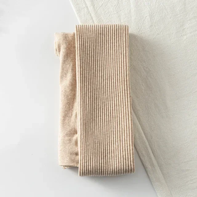 Autumn Solid Color Cotton Thread Women's Pantyhose Warm Comfort Hottie Lolita Stretch Stripes Tights Wholesale - Image 7