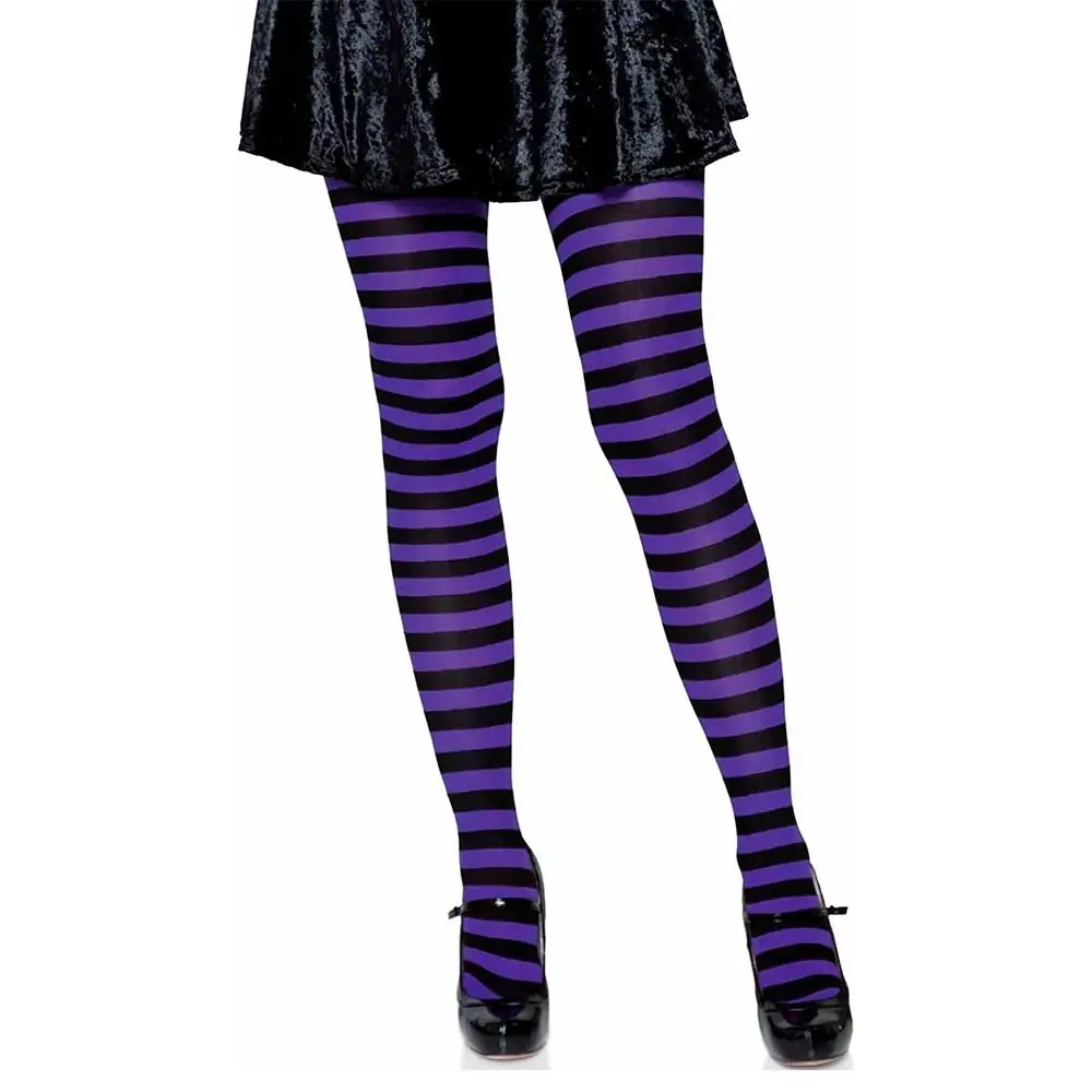 Cotton Pantyhose Accessories Elastic Striped Long Hosiery Over Knee Cosplay Dance Clubwear Stocks Halloween Party - Image 13