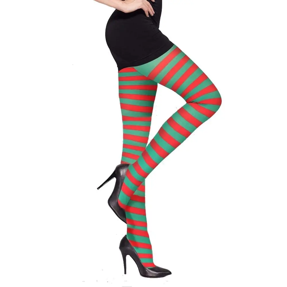 Cotton Pantyhose Accessories Elastic Striped Long Hosiery Over Knee Cosplay Dance Clubwear Stocks Halloween Party - Image 7