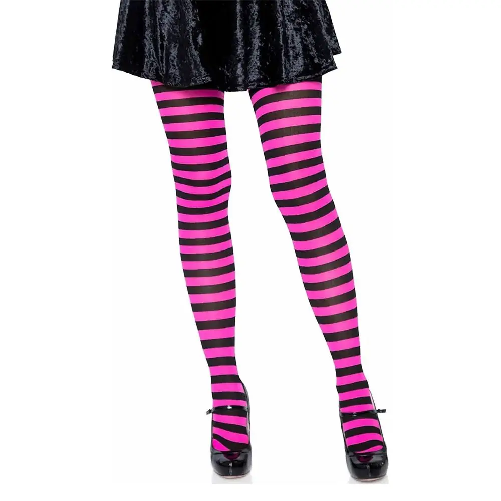 Cotton Pantyhose Accessories Elastic Striped Long Hosiery Over Knee Cosplay Dance Clubwear Stocks Halloween Party - Image 11