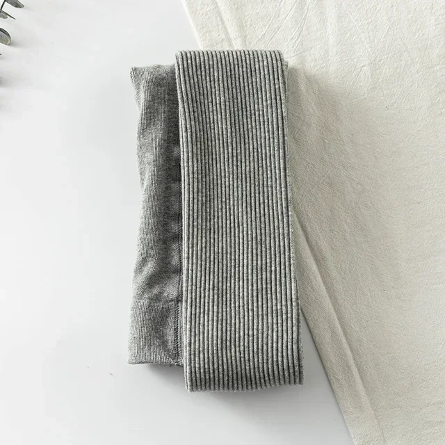 Autumn Solid Color Cotton Thread Women's Pantyhose Warm Comfort Hottie Lolita Stretch Stripes Tights Wholesale - Image 12