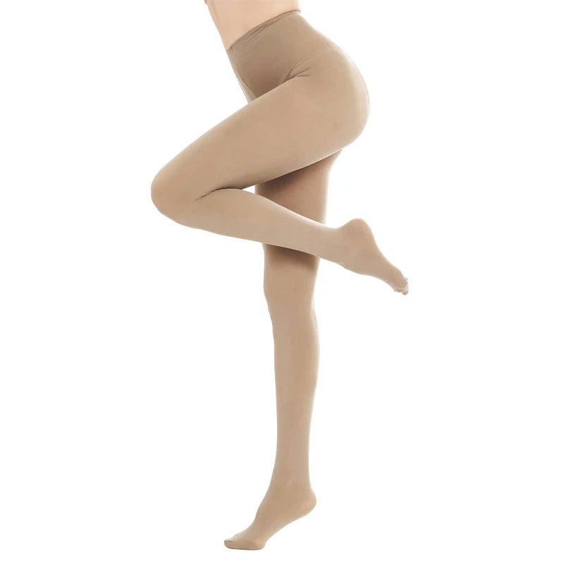 Velvet Burgundy Semi Opaque Nylon Tights for Women Control Top Pantyhose with Toes High Waist High Elastic Tights - Image 15