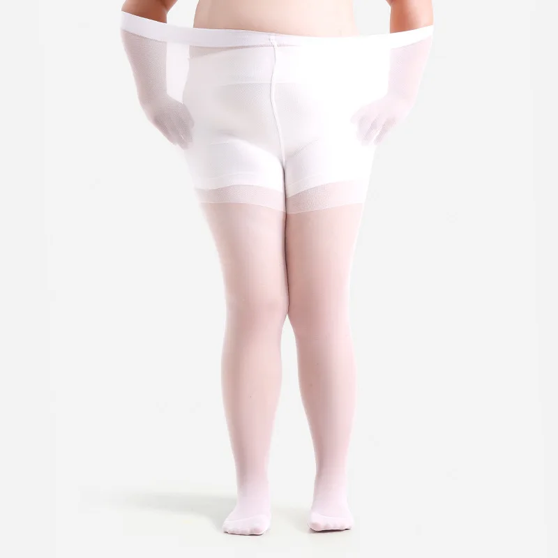 Women Plus Size 20 Denier Sheer Tights High Waist Nylon Pantyhose Super Elastic XL-4XL Large Size for Big Ladies 150kg/330lbs - Image 7