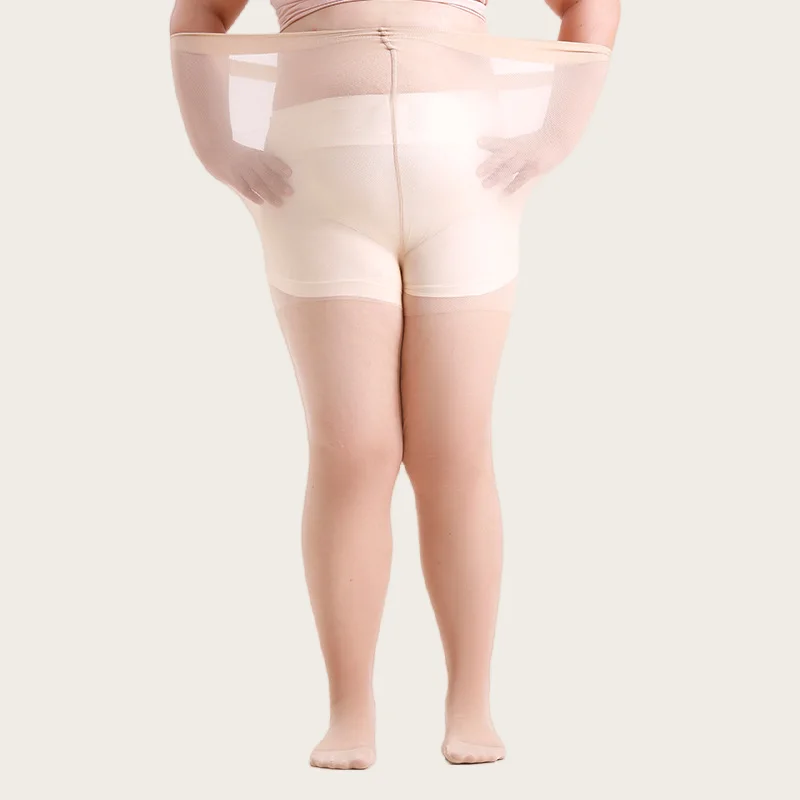 Women Plus Size 20 Denier Sheer Tights High Waist Nylon Pantyhose Super Elastic XL-4XL Large Size for Big Ladies 150kg/330lbs - Image 6