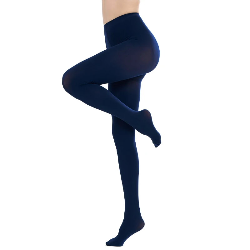 Velvet Burgundy Semi Opaque Nylon Tights for Women Control Top Pantyhose with Toes High Waist High Elastic Tights - Image 8